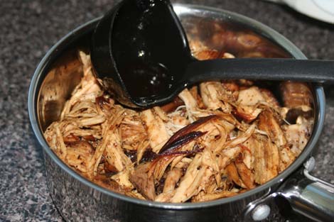 shredded chicken